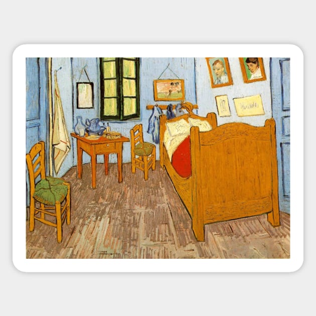 Van Gogh - Bedroom in Arles Sticker by themasters